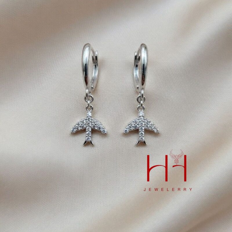 Təyyarə Formalı Polad Sırğa